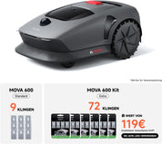 MOVA 600 Mähroboter 600 m², 3D-LiDAR & App-Steuerung