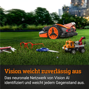 WORX Vision M800 Mähroboter 800 m² ohne Kabel, KI & Igelschutz