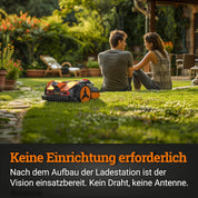 WORX Vision S250 Mähroboter 250 m² ohne Kabel, KI & Igelschutz